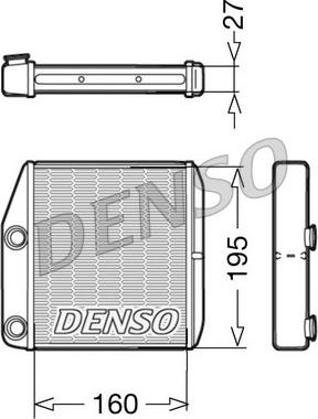 Denso DRR09075 - Schimbator caldura, incalzire habitaclu aaoparts.ro