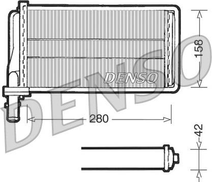 Denso DRR01001 - Schimbator caldura, incalzire habitaclu aaoparts.ro