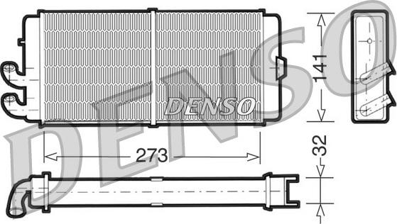 Denso DRR02001 - Schimbator caldura, incalzire habitaclu aaoparts.ro