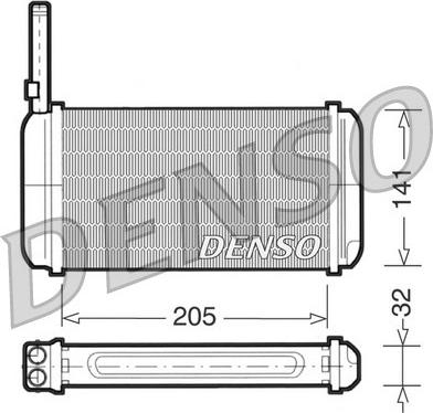 Denso DRR10002 - Schimbator caldura, incalzire habitaclu aaoparts.ro