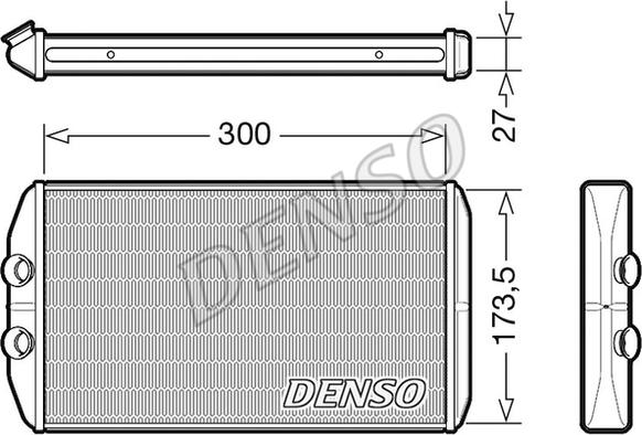 Denso DRR12008 - Schimbator caldura, incalzire habitaclu aaoparts.ro