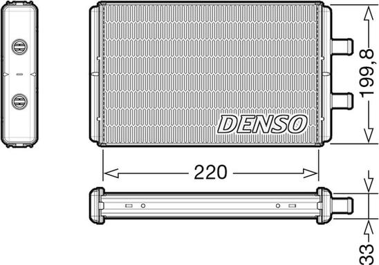 Denso DRR12016 - Schimbator caldura, incalzire habitaclu aaoparts.ro