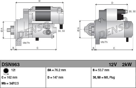 Denso DSN963 - Starter aaoparts.ro