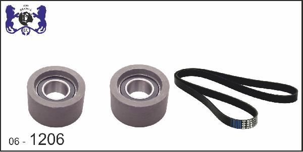 DEXWAL MOBIDEX 06-1206 - Set curea transmisie cu caneluri aaoparts.ro