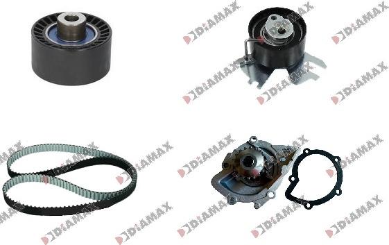 Diamax A6075WP - Set pompa apa + curea dintata aaoparts.ro