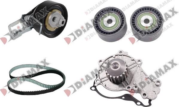 Diamax A6072WP - Set pompa apa + curea dintata aaoparts.ro
