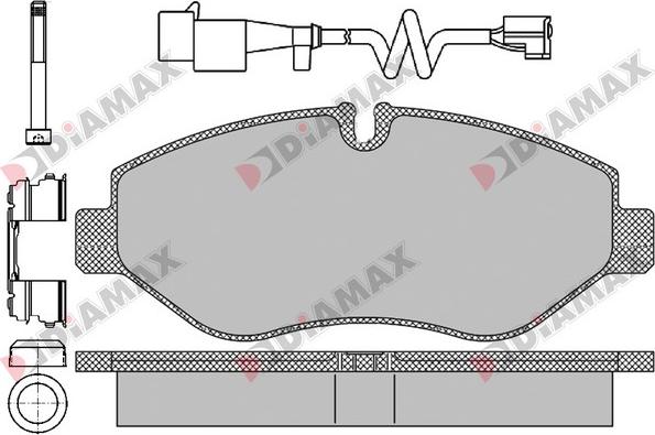 Diamax N09404B - Set placute frana,frana disc aaoparts.ro