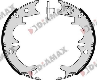 Diamax N01400 - Set saboti frana, frana de mana aaoparts.ro