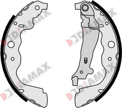 Diamax N01096 - Set saboti frana aaoparts.ro