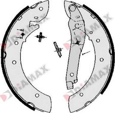 Diamax N01042 - Set saboti frana aaoparts.ro