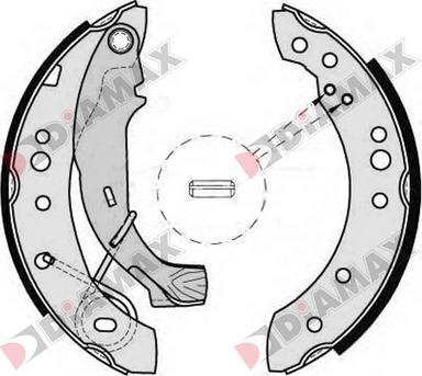 Diamax N01056 - Set saboti frana aaoparts.ro
