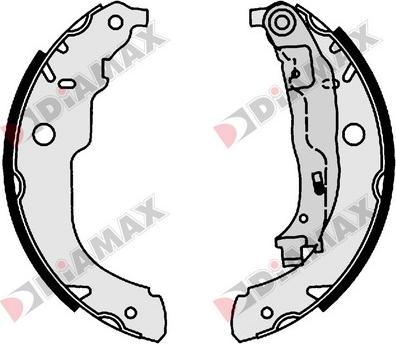Diamax N01051 - Set saboti frana aaoparts.ro