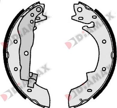 Diamax N01064 - Set saboti frana aaoparts.ro