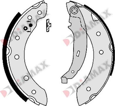 Diamax N01004 - Set saboti frana aaoparts.ro