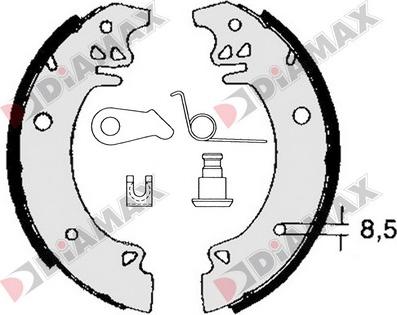 Diamax N01195 - Set saboti frana aaoparts.ro