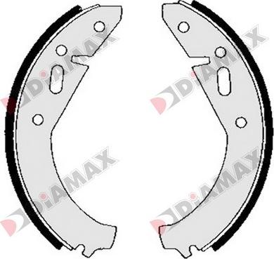 Diamax N01198 - Set saboti frana aaoparts.ro
