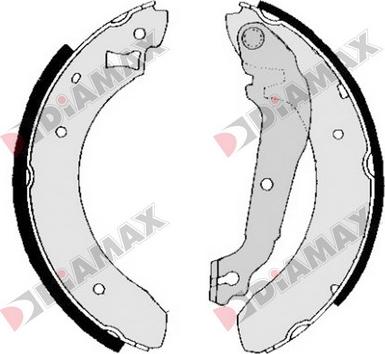 Diamax N01185B - Set saboti frana aaoparts.ro