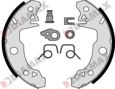 Diamax N01139 - Set saboti frana aaoparts.ro