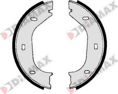 Diamax N01129 - Set saboti frana, frana de mana aaoparts.ro