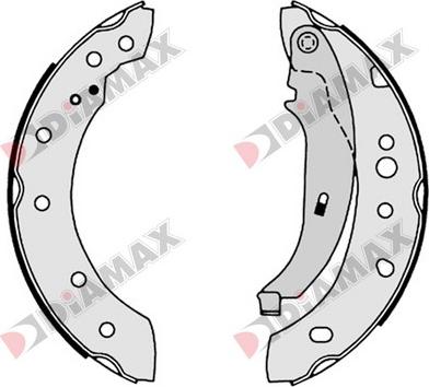 Diamax N01127 - Set saboti frana aaoparts.ro