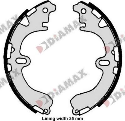 Diamax N01397 - Set saboti frana aaoparts.ro