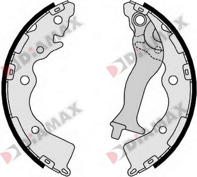 Diamax N01360 - Set saboti frana aaoparts.ro