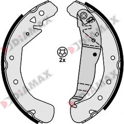 Diamax N01316 - Set saboti frana aaoparts.ro