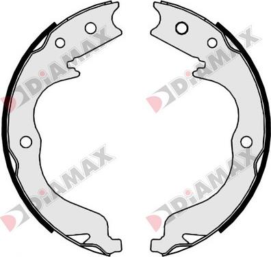 Diamax N01372 - Set saboti frana, frana de mana aaoparts.ro