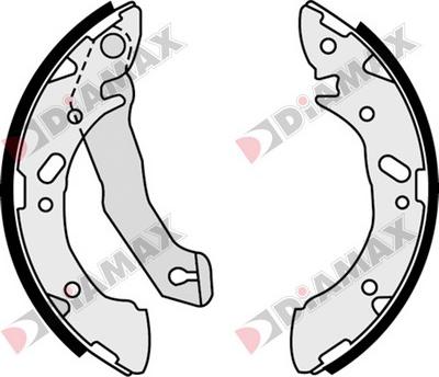 Diamax N01299 - Set saboti frana aaoparts.ro
