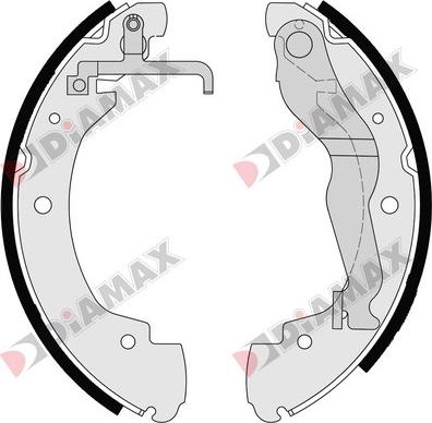 Diamax N01265 - Set saboti frana aaoparts.ro