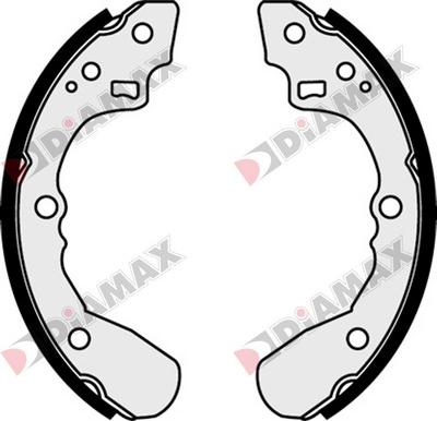 Diamax N01284 - Set saboti frana aaoparts.ro
