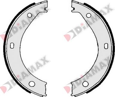 Diamax N01224 - Set saboti frana, frana de mana aaoparts.ro