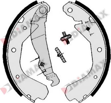 Diamax N01221 - Set saboti frana aaoparts.ro