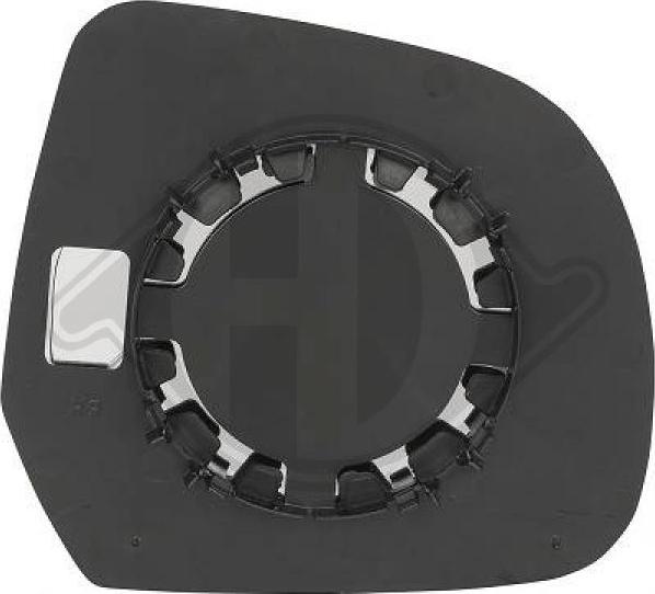 Diederichs 6025027 - Sticla oglinda, oglinda retrovizoare exterioara aaoparts.ro
