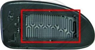 Diederichs 1415226 - Sticla oglinda, oglinda retrovizoare exterioara aaoparts.ro