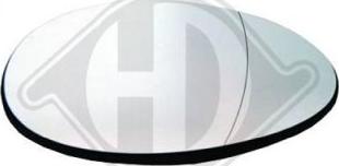 Diederichs 1206227 - Sticla oglinda, oglinda retrovizoare exterioara aaoparts.ro