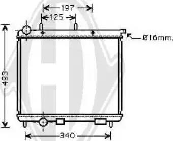 Diederichs 8400005 - Radiator, racire motor aaoparts.ro