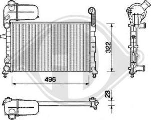 Diederichs 8505961 - Radiator, racire motor aaoparts.ro