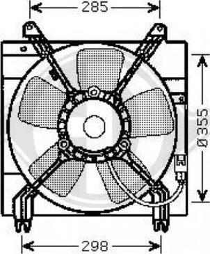 Diederichs 8691209 - Ventilator, radiator aaoparts.ro