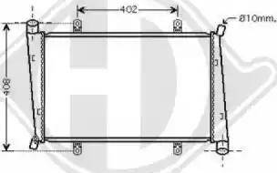 Diederichs 8122152 - Radiator, racire motor aaoparts.ro