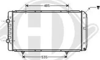 Diederichs 8348305 - Radiator, racire motor aaoparts.ro