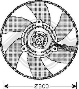 Diederichs 8220302 - Ventilator, radiator aaoparts.ro