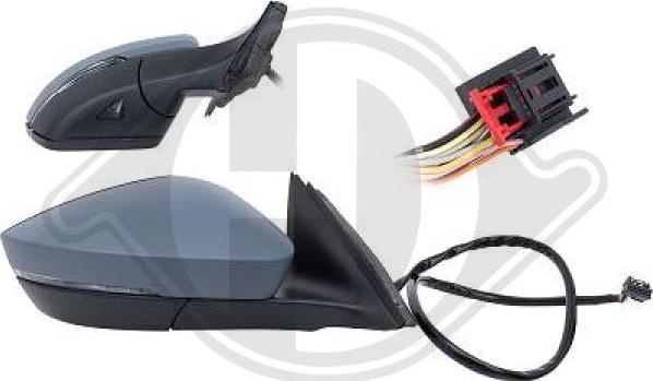 Diederichs 7842324 - Oglinda exterioara aaoparts.ro