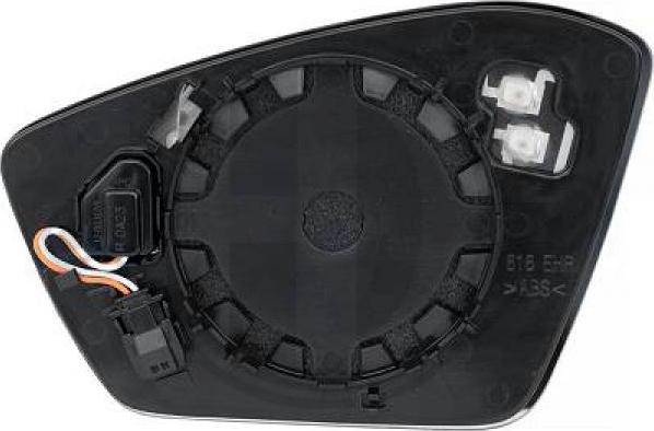 Diederichs 7842226 - Sticla oglinda, oglinda retrovizoare exterioara aaoparts.ro