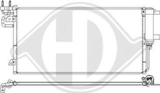 Diederichs DCC1984 - Condensator, climatizare aaoparts.ro