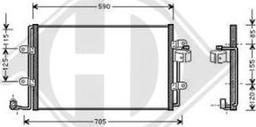 Diederichs DCC1436 - Condensator, climatizare aaoparts.ro