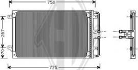 Diederichs DCC1058 - Condensator, climatizare aaoparts.ro