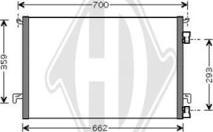 Diederichs DCC1304 - Condensator, climatizare aaoparts.ro