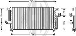 Diederichs DCC1269 - Condensator, climatizare aaoparts.ro