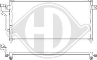 Diederichs DCC1271 - Condensator, climatizare aaoparts.ro